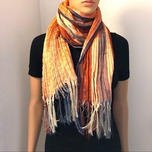 Paul Smith Accordion pleated scarf